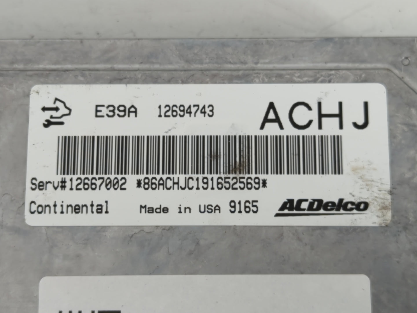 2017-2020 Chevrolet Impala PCM Engine Control Computer ECU ECM PCU OEM P/N:12694743 12667002 Fits Fits 2017 2018 2019 2020 O