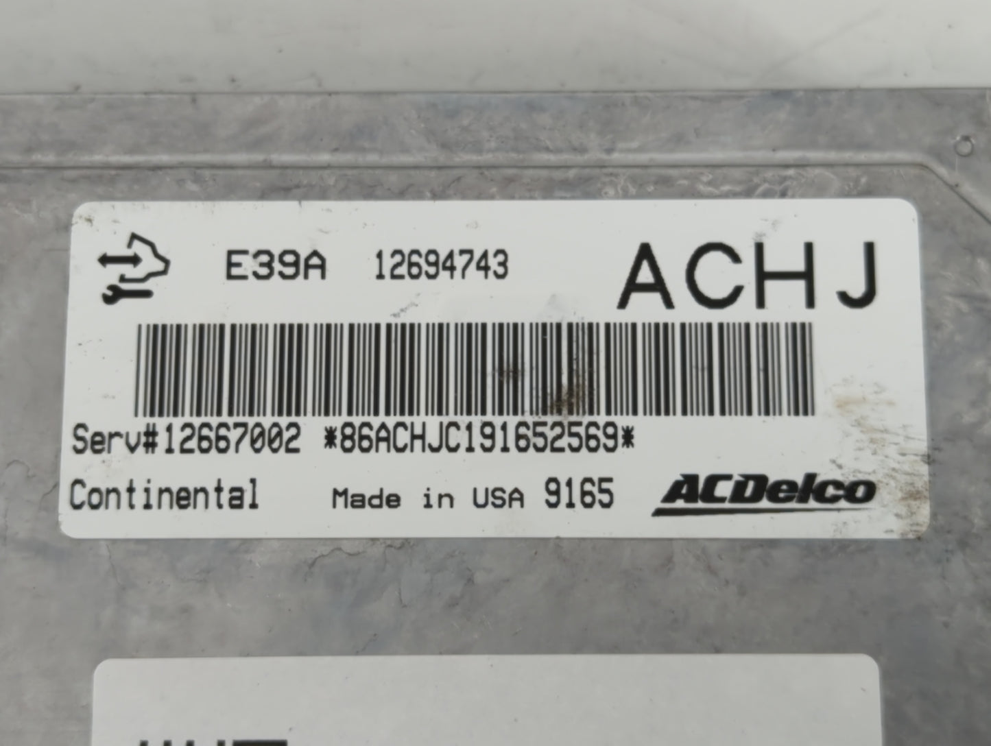2017-2020 Chevrolet Impala PCM Engine Control Computer ECU ECM PCU OEM P/N:12694743 12667002 Fits Fits 2017 2018 2019 2020 O