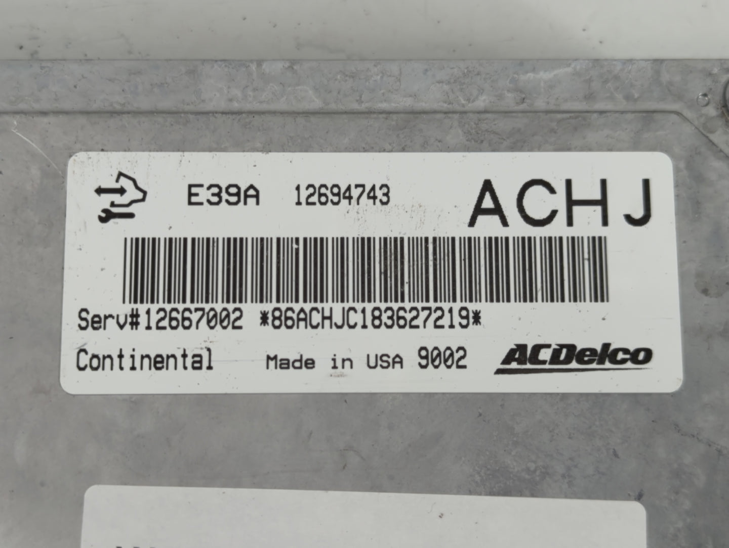 2017-2020 Chevrolet Impala PCM Engine Control Computer ECU ECM PCU OEM P/N:E39A 12694743 Fits Fits 2017 2018 2019 2020 OEM U