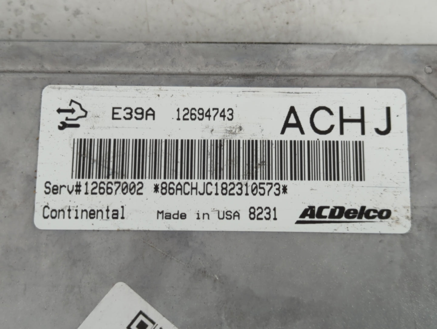 2017-2020 Chevrolet Impala PCM Engine Control Computer ECU ECM PCU OEM P/N:E39A 12694743 Fits Fits 2017 2018 2019 2020 OEM U
