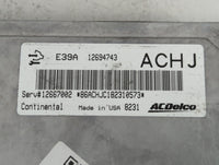 2017-2020 Chevrolet Impala PCM Engine Control Computer ECU ECM PCU OEM P/N:E39A 12694743 Fits Fits 2017 2018 2019 2020 OEM U