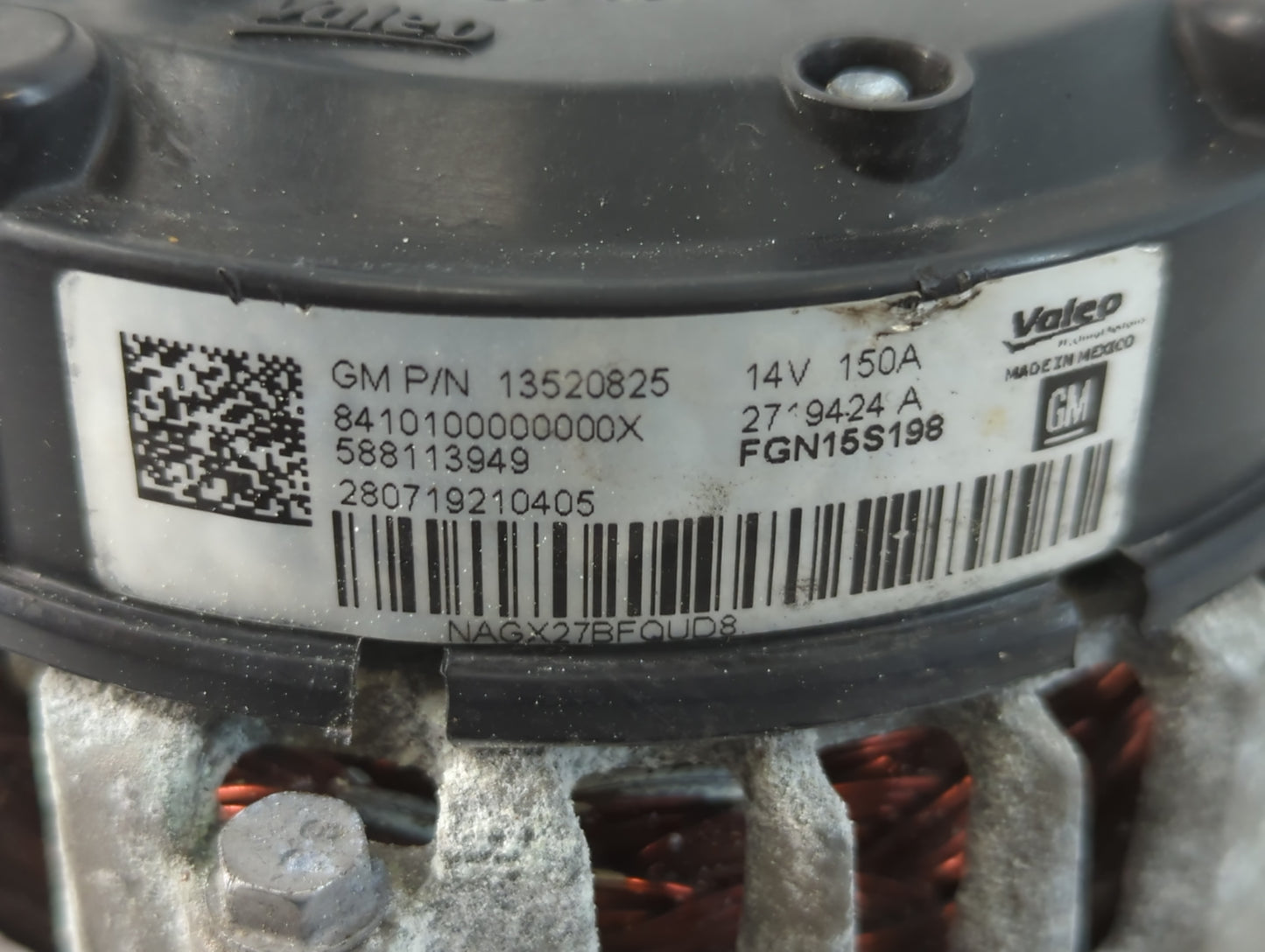 2017-2020 Chevrolet Impala Alternator Replacement Generator Charging Assembly Engine OEM P/N:588113949 13520825 Fits OEM Use