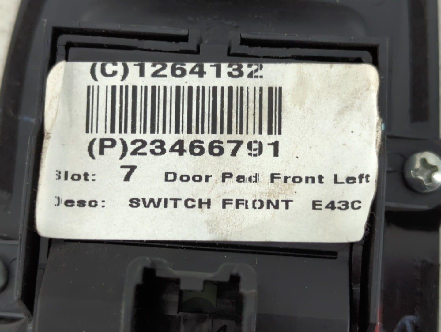 2014-2020 Chevrolet Impala Master Power Window Switch Replacement Driver Side Left P/N:23466791 Fits OEM Used Auto Parts - O
