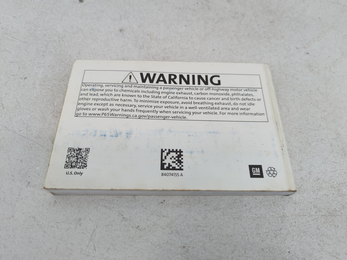 2019 Chevrolet Malibu Owners Manual Book Guide P/N:84074155 OEM Used Auto Parts - Oemusedautoparts1.com