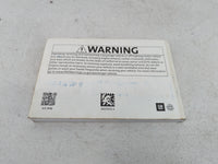 2019 Chevrolet Malibu Owners Manual Book Guide P/N:84074155 OEM Used Auto Parts - Oemusedautoparts1.com