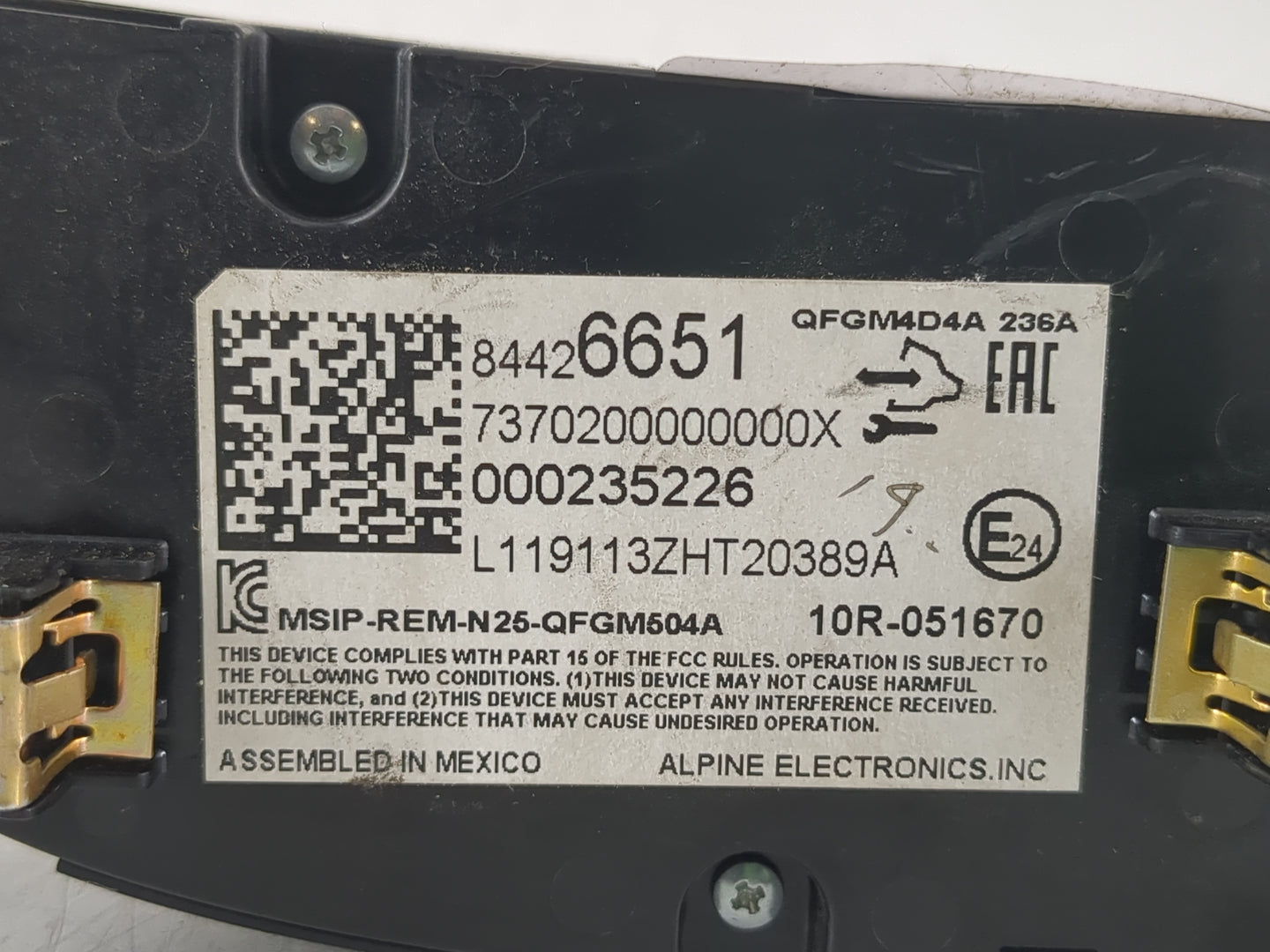 2019-2021 Chevrolet Malibu Climate Control Module Temperature AC/Heater Replacement P/N:84426651 Fits Fits 2019 2020 2021 OE