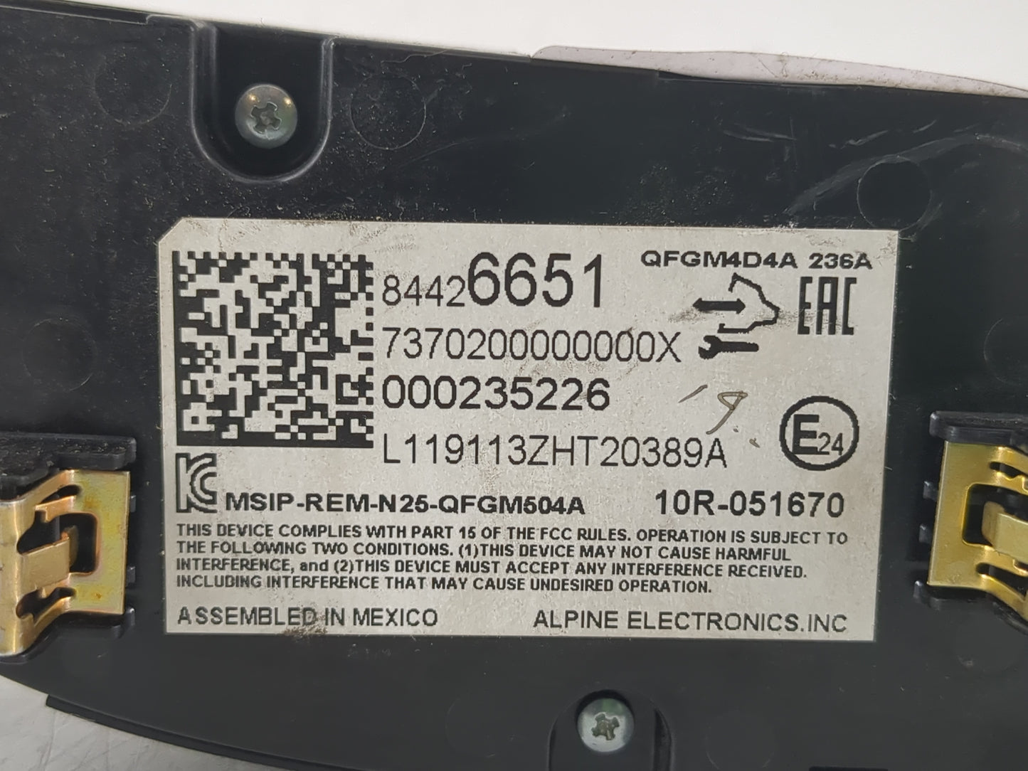 2019-2021 Chevrolet Malibu Climate Control Module Temperature AC/Heater Replacement P/N:84426651 Fits Fits 2019 2020 2021 OE