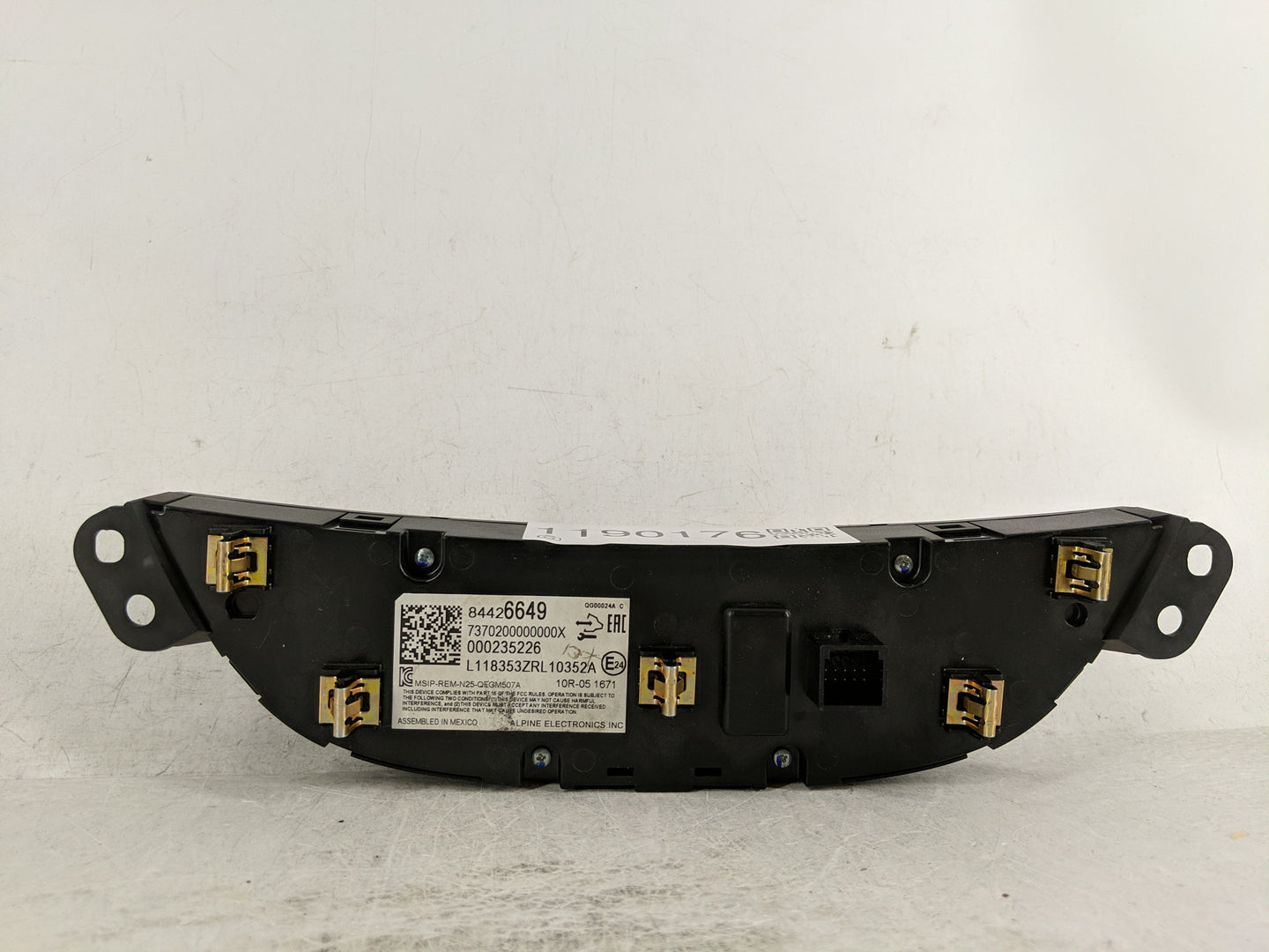 2018-2021 Chevrolet Malibu Climate Control Module Temperature AC/Heater Replacement P/N:84426649 Fits Fits 2018 2019 2020 20