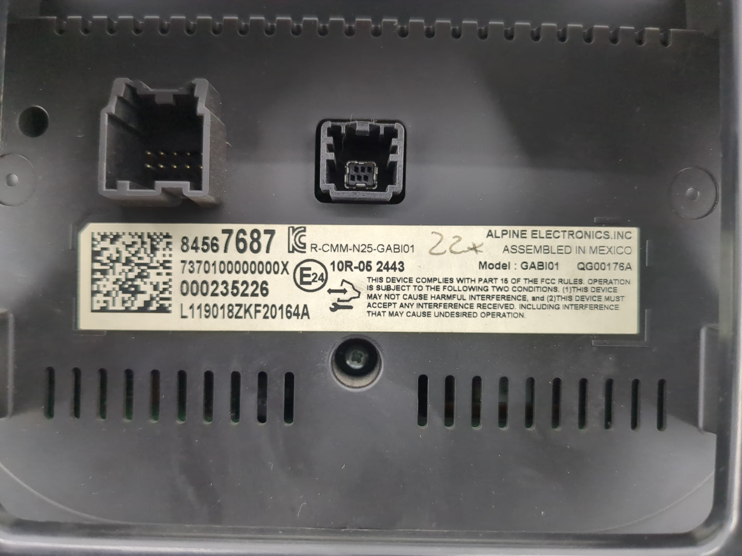 2019-2021 Chevrolet Malibu Radio AM FM Cd Player Receiver Replacement P/N:84567687 Fits Fits 2019 2020 2021 OEM Used Auto Pa