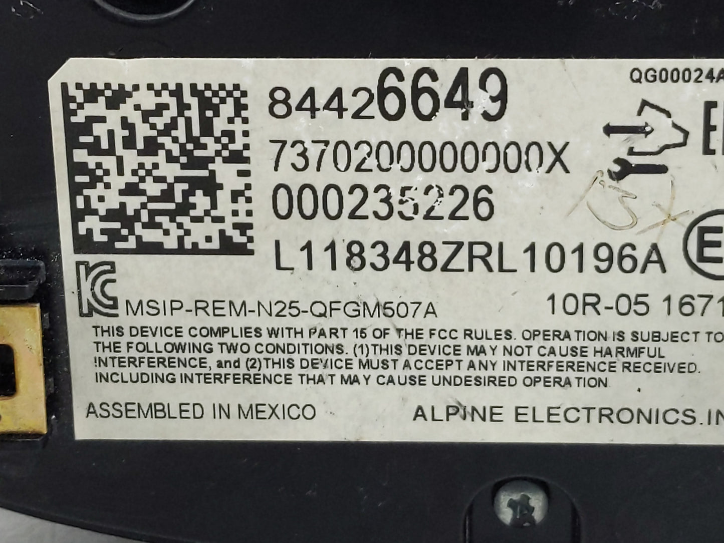 2018-2021 Chevrolet Malibu Climate Control Module Temperature AC/Heater Replacement P/N:84426649 Fits Fits 2018 2019 2020 20