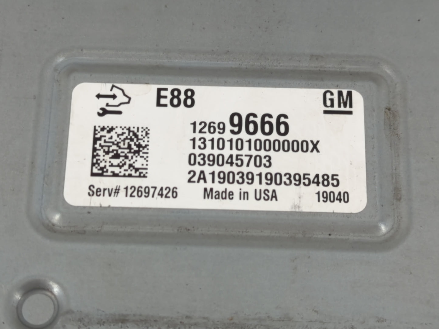 2018-2019 Chevrolet Malibu PCM Engine Control Computer ECU ECM PCU OEM P/N:12699666 Fits Fits 2018 2019 OEM Used Auto Parts 