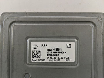 2018-2019 Chevrolet Malibu PCM Engine Control Computer ECU ECM PCU OEM P/N:12699666 Fits Fits 2018 2019 OEM Used Auto Parts