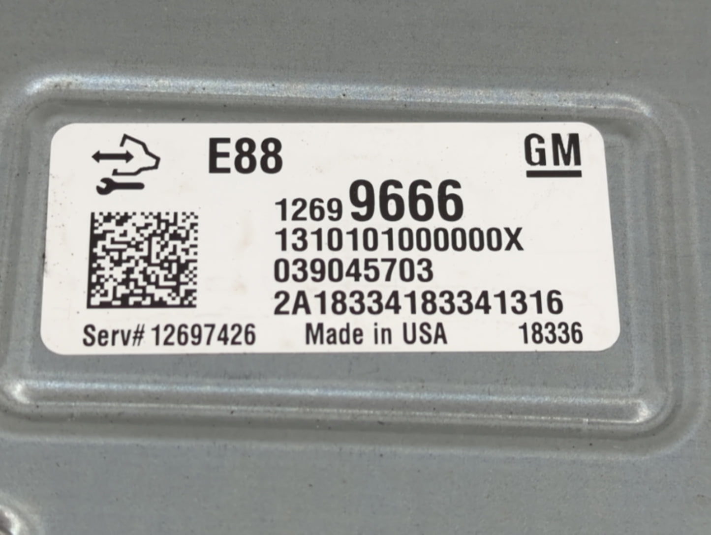 2018-2019 Chevrolet Malibu PCM Engine Control Computer ECU ECM PCU OEM P/N:12699666 Fits Fits 2018 2019 OEM Used Auto Parts 