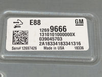 2018-2019 Chevrolet Malibu PCM Engine Control Computer ECU ECM PCU OEM P/N:12699666 Fits Fits 2018 2019 OEM Used Auto Parts 