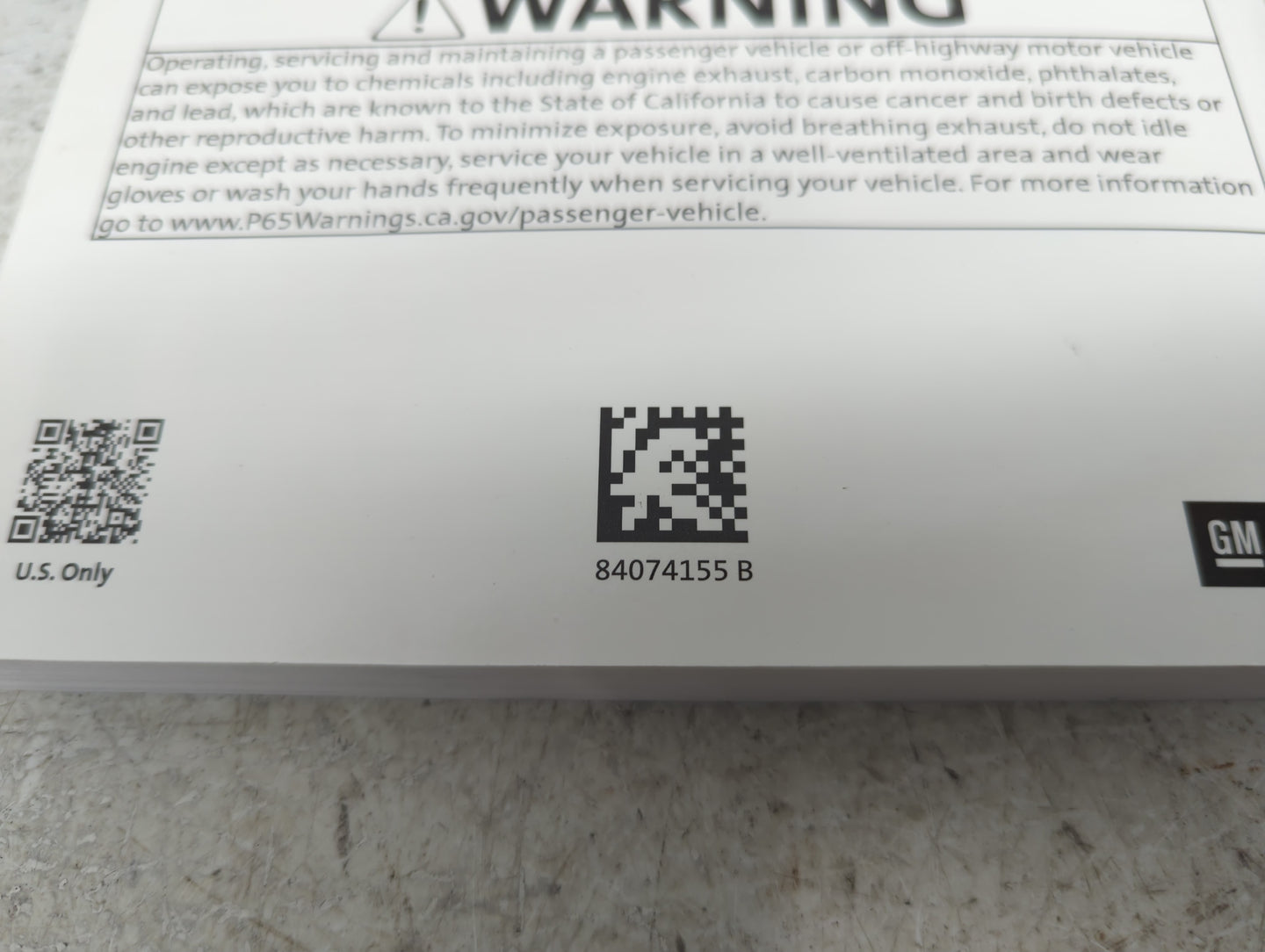 2019 Chevrolet Malibu Owners Manual Book Guide P/N:84074155 B OEM Used Auto Parts - Oemusedautoparts1.com