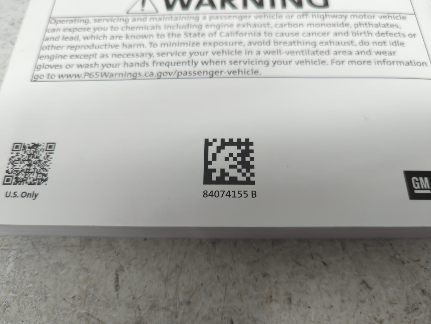 2019 Chevrolet Malibu Owners Manual Book Guide P/N:84074155 B OEM Used Auto Parts - Oemusedautoparts1.com
