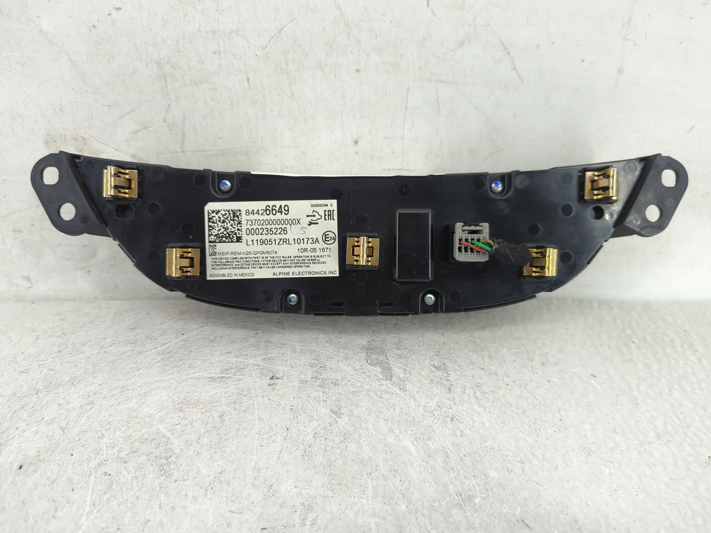 2018-2021 Chevrolet Malibu Climate Control Module Temperature AC/Heater Replacement P/N:84426649 Fits Fits 2018 2019 2020 20