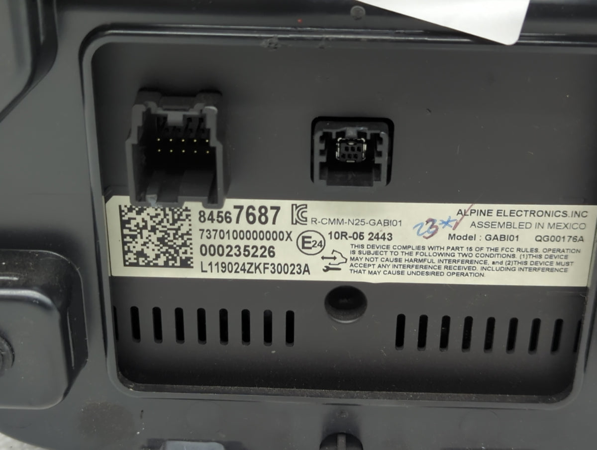 2019 Chevrolet Malibu Information Radio Display Screen 1410880 - Oemusedautoparts1.com
