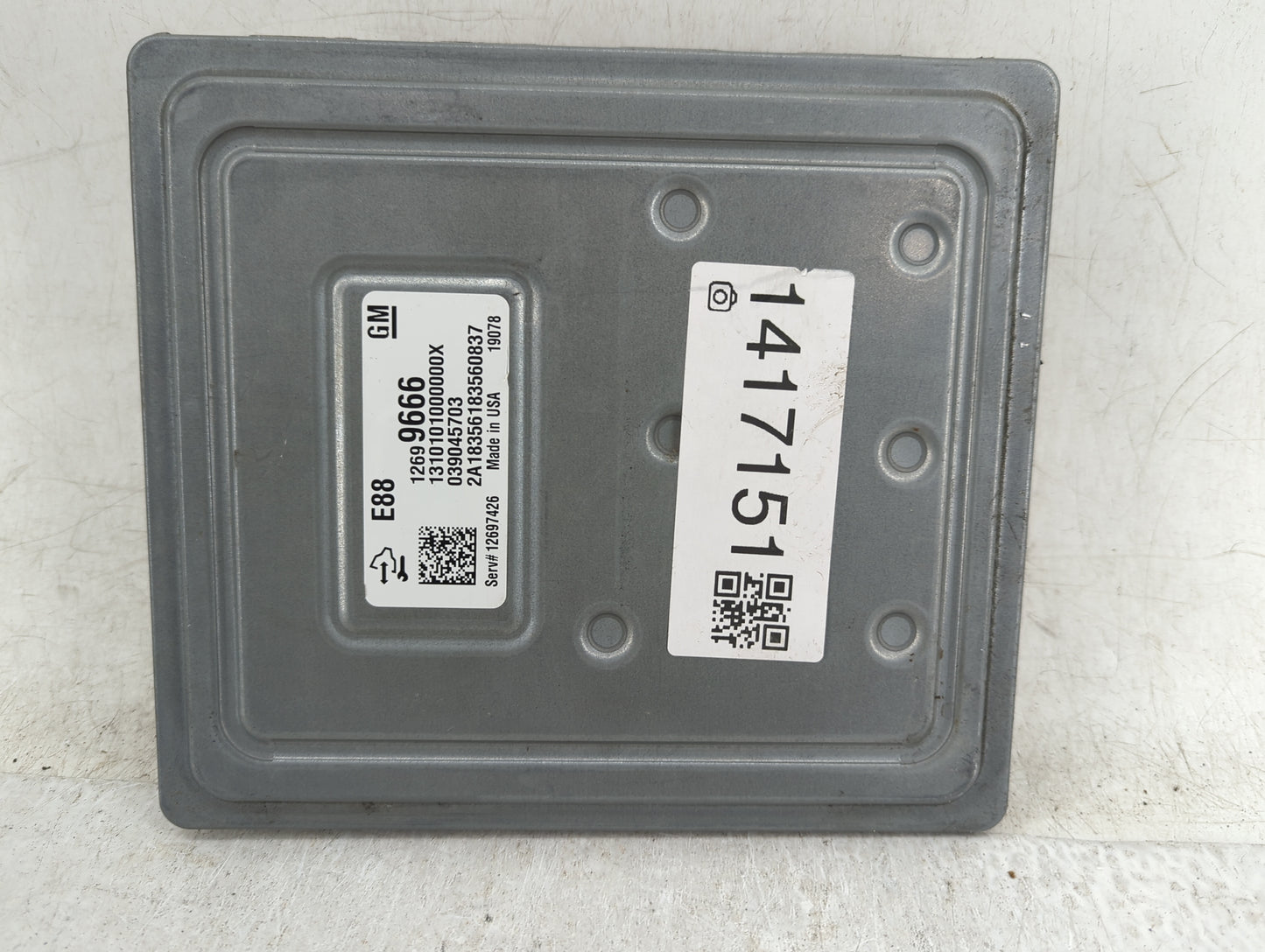 2018-2019 Chevrolet Malibu PCM Engine Control Computer ECU ECM PCU OEM P/N:039045703 12699666 Fits Fits 2018 2019 OEM Used A