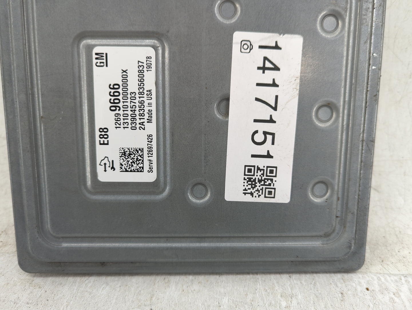 2018-2019 Chevrolet Malibu PCM Engine Control Computer ECU ECM PCU OEM P/N:039045703 12699666 Fits Fits 2018 2019 OEM Used A