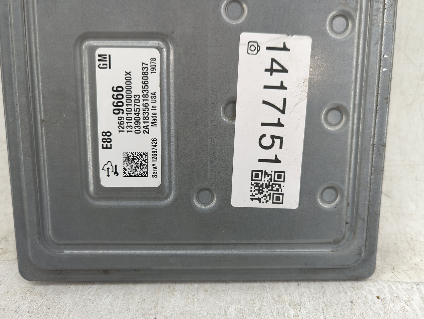 2018-2019 Chevrolet Malibu PCM Engine Control Computer ECU ECM PCU OEM P/N:039045703 12699666 Fits Fits 2018 2019 OEM Used A