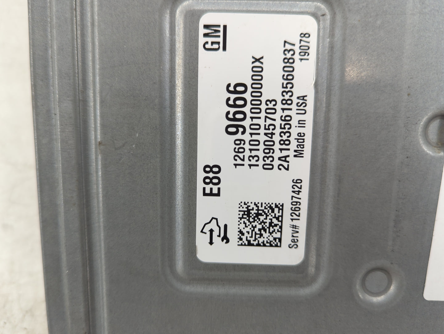 2018-2019 Chevrolet Malibu PCM Engine Control Computer ECU ECM PCU OEM P/N:039045703 12699666 Fits Fits 2018 2019 OEM Used A