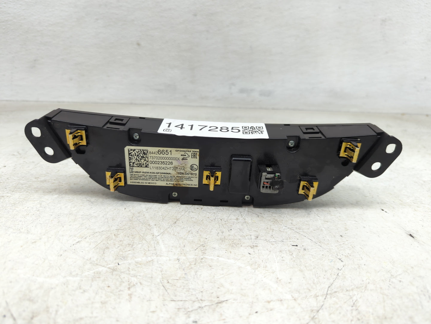 2019-2021 Chevrolet Malibu Climate Control Module Temperature AC/Heater Replacement P/N:000235226 84426651 Fits OEM Used Aut
