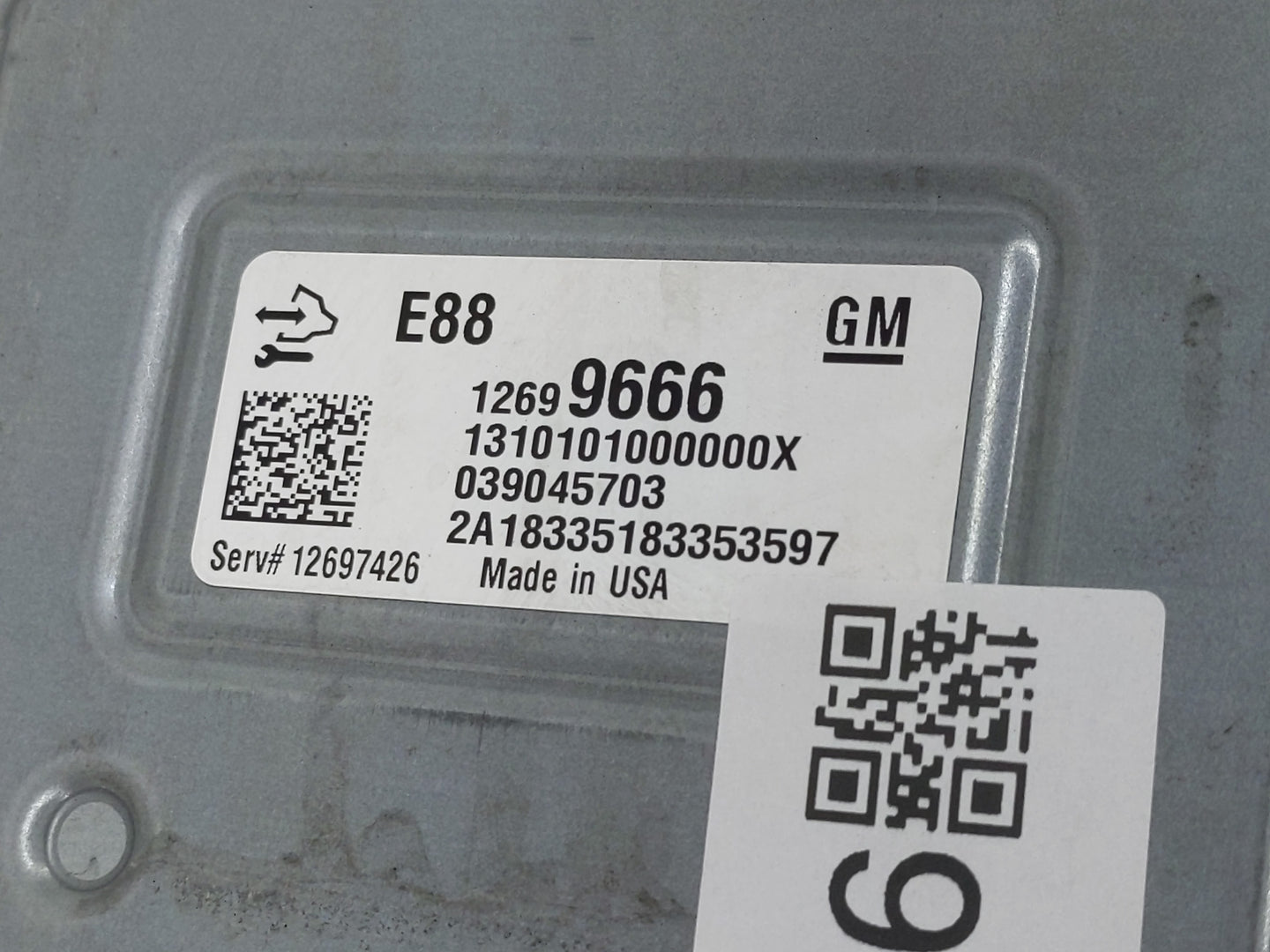 2018-2019 Chevrolet Malibu PCM Engine Control Computer ECU ECM PCU OEM P/N:039045703 12699666 Fits Fits 2018 2019 OEM Used A