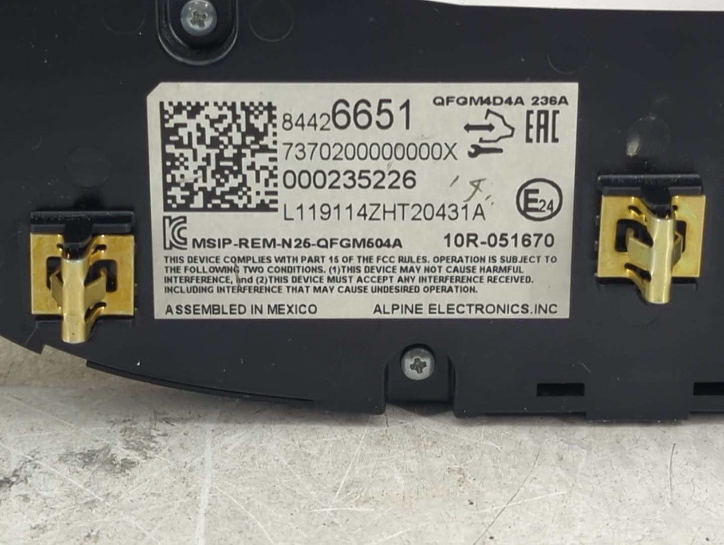 2019-2021 Chevrolet Malibu Climate Control Module Temperature AC/Heater Replacement P/N:84426651 Fits Fits 2019 2020 2021 OE