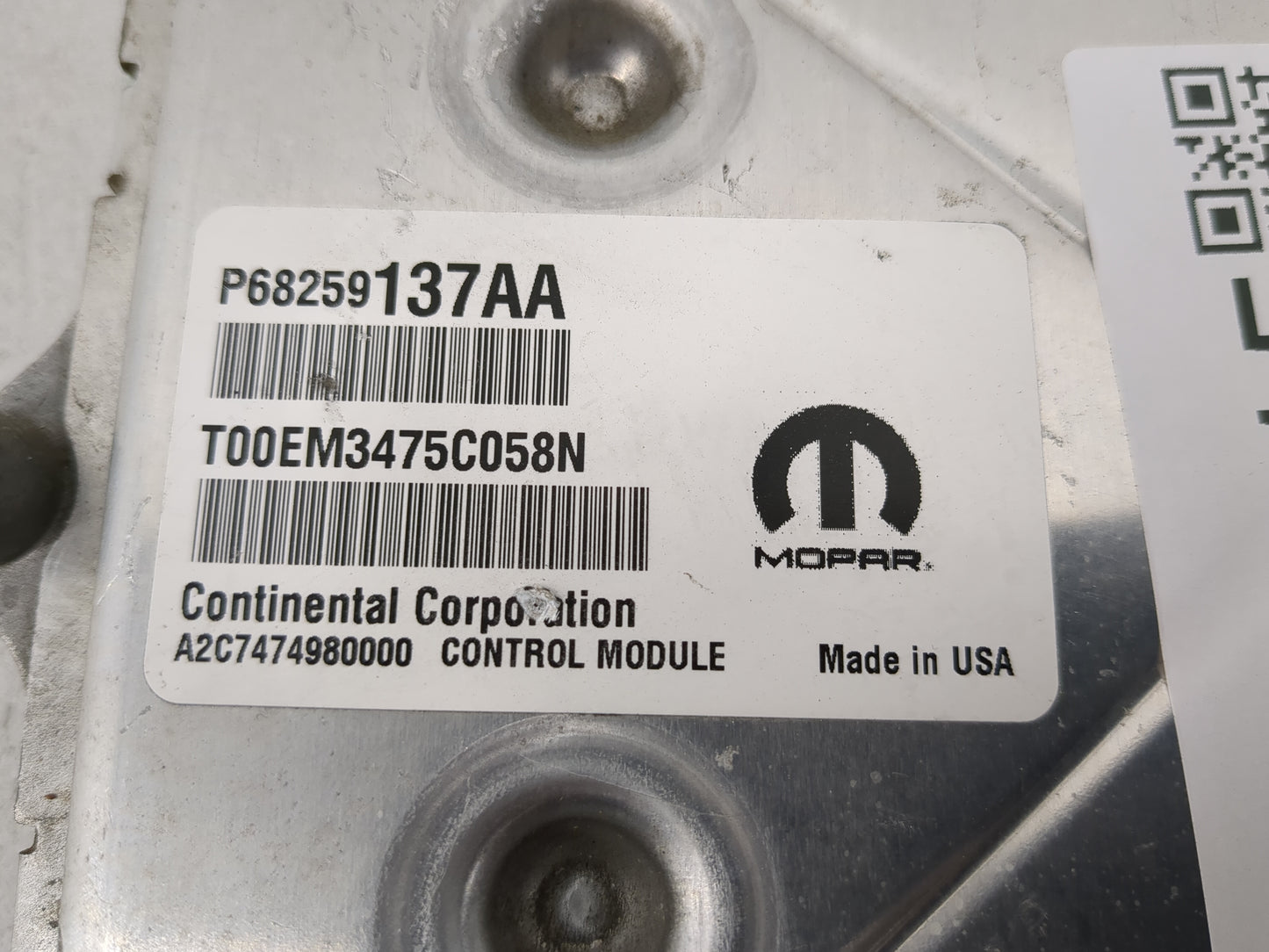2018-2019 Chevrolet Malibu PCM Engine Control Computer ECU ECM PCU OEM P/N:P68259137AA Fits Fits 2018 2019 OEM Used Auto Par