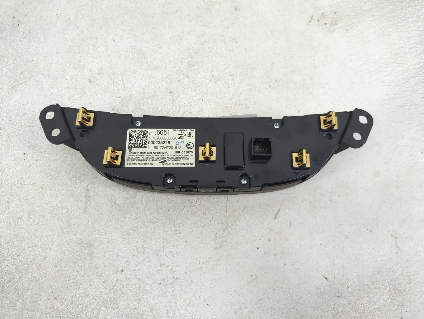 2019-2021 Chevrolet Malibu Climate Control Module Temperature AC/Heater Replacement P/N:84426651 Fits Fits 2019 2020 2021 OE