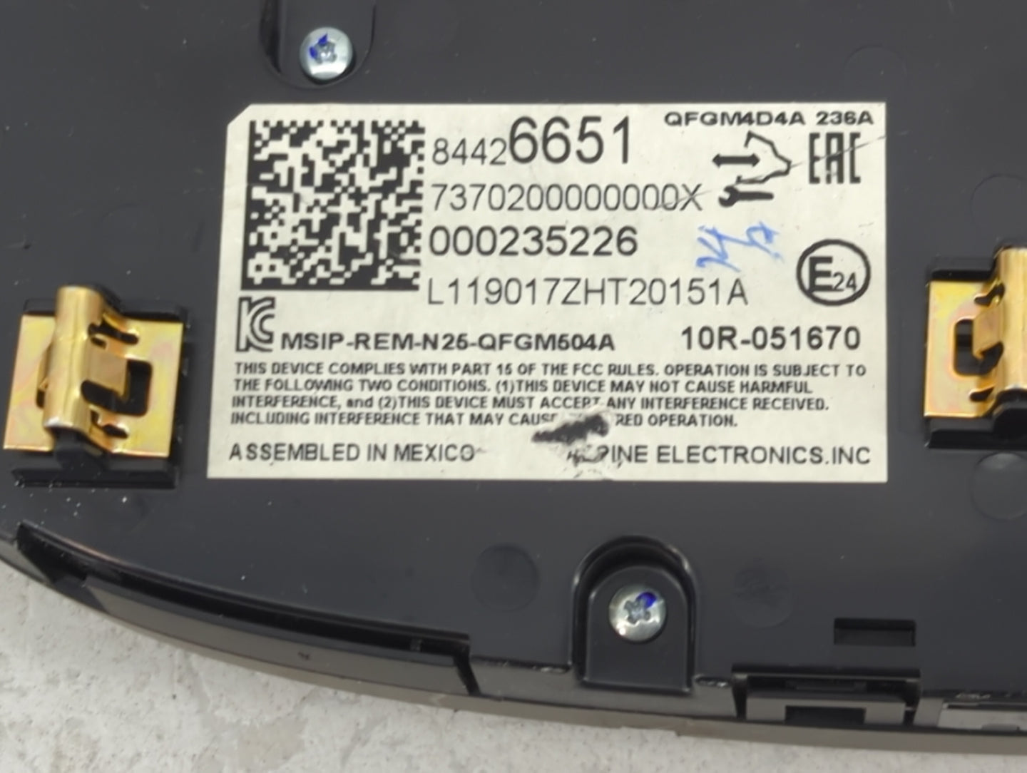 2019-2021 Chevrolet Malibu Climate Control Module Temperature AC/Heater Replacement P/N:84426651 Fits Fits 2019 2020 2021 OE