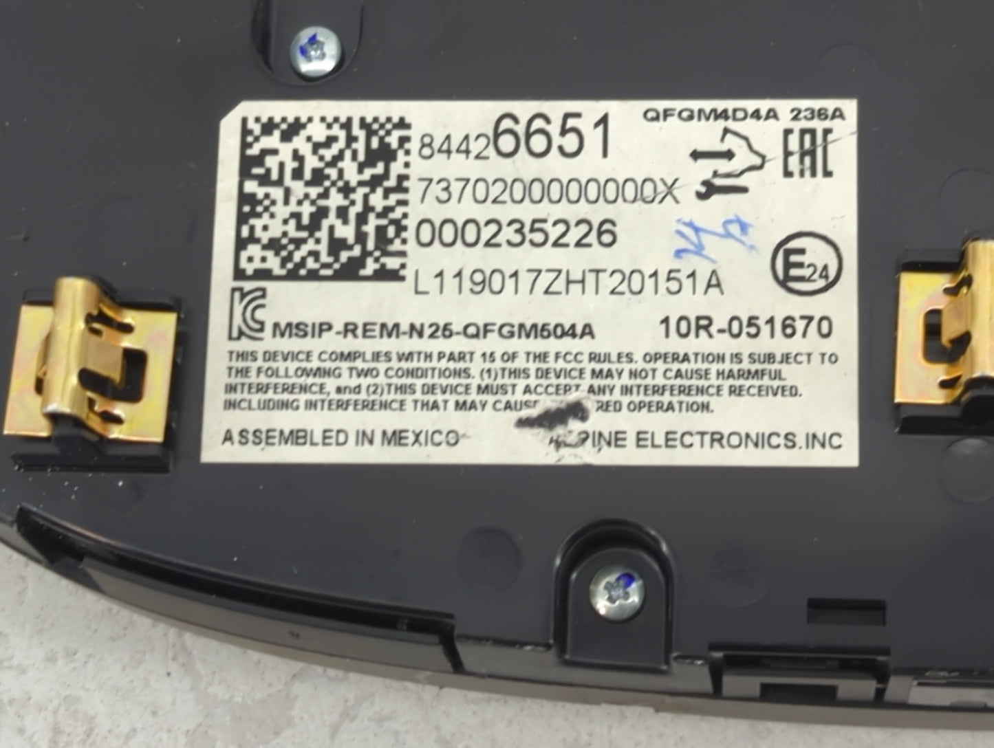 2019-2021 Chevrolet Malibu Climate Control Module Temperature AC/Heater Replacement P/N:84426651 Fits Fits 2019 2020 2021 OE