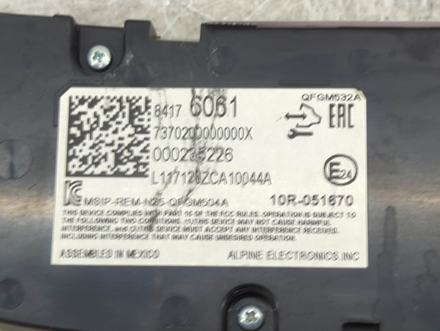 2018-2021 Chevrolet Malibu Climate Control Module Temperature AC/Heater Replacement P/N:13593061 13598417 Fits OEM Used Auto