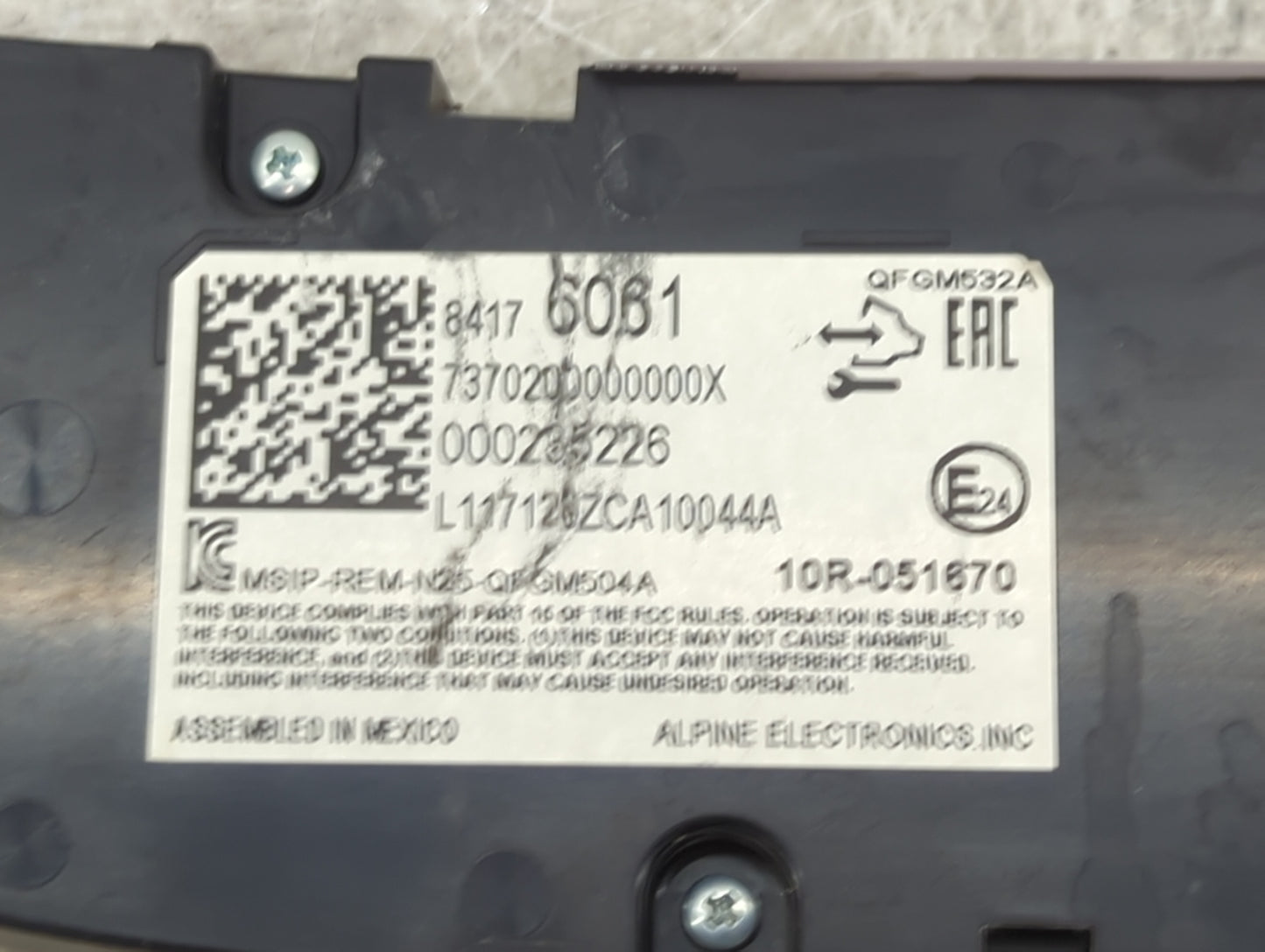 2018-2021 Chevrolet Malibu Climate Control Module Temperature AC/Heater Replacement P/N:13593061 13598417 Fits OEM Used Auto