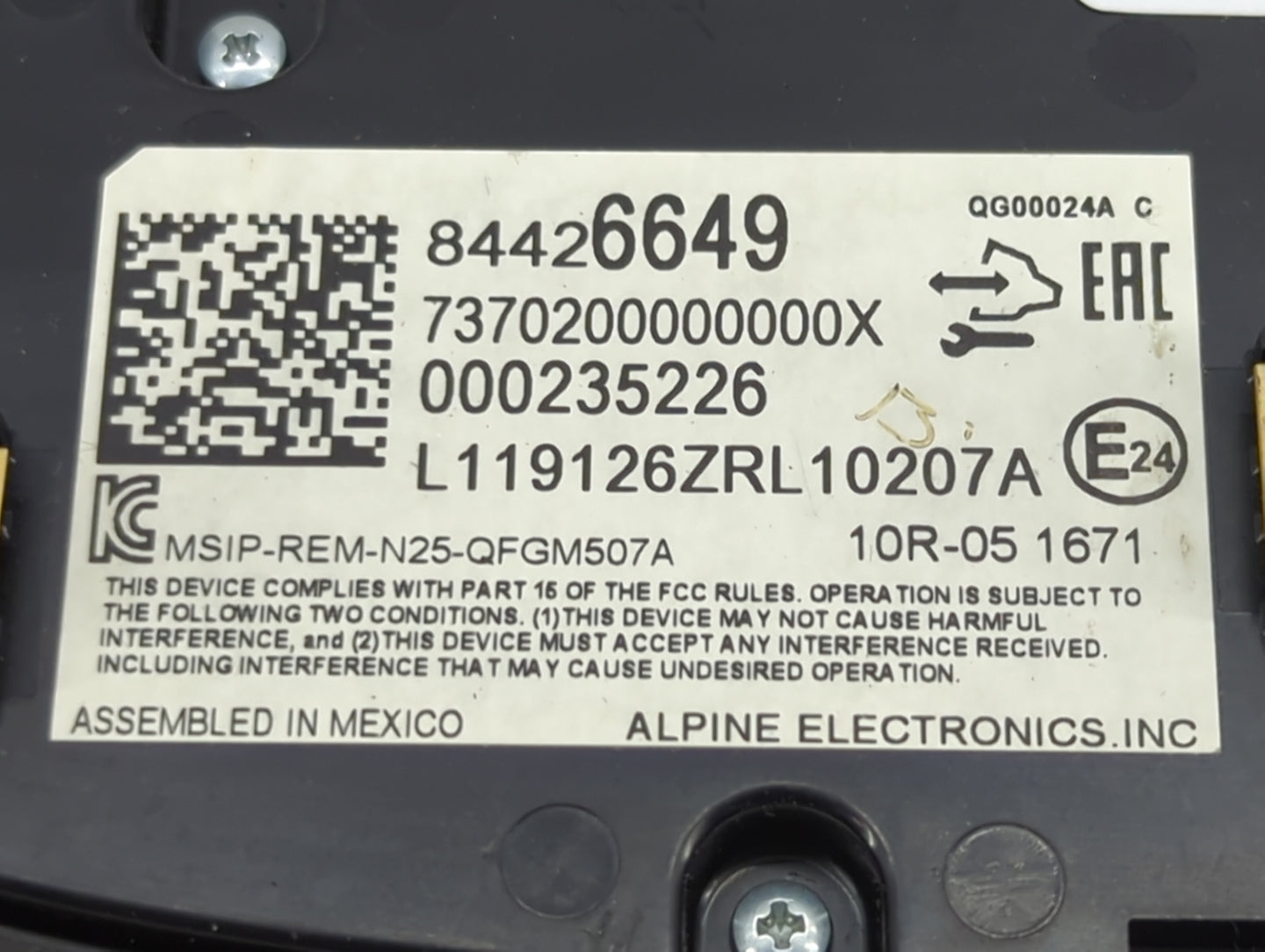 2019-2021 Chevrolet Malibu Climate Control Module Temperature AC/Heater Replacement P/N:84426649 7370200000000X Fits OEM Use