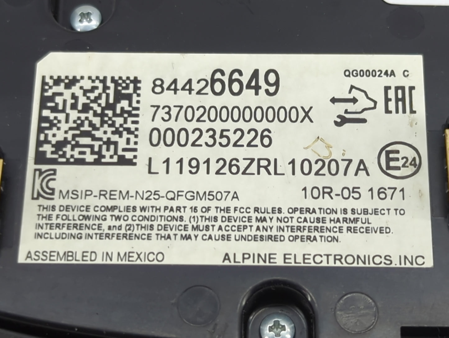 2019-2021 Chevrolet Malibu Climate Control Module Temperature AC/Heater Replacement P/N:84426649 7370200000000X Fits OEM Use