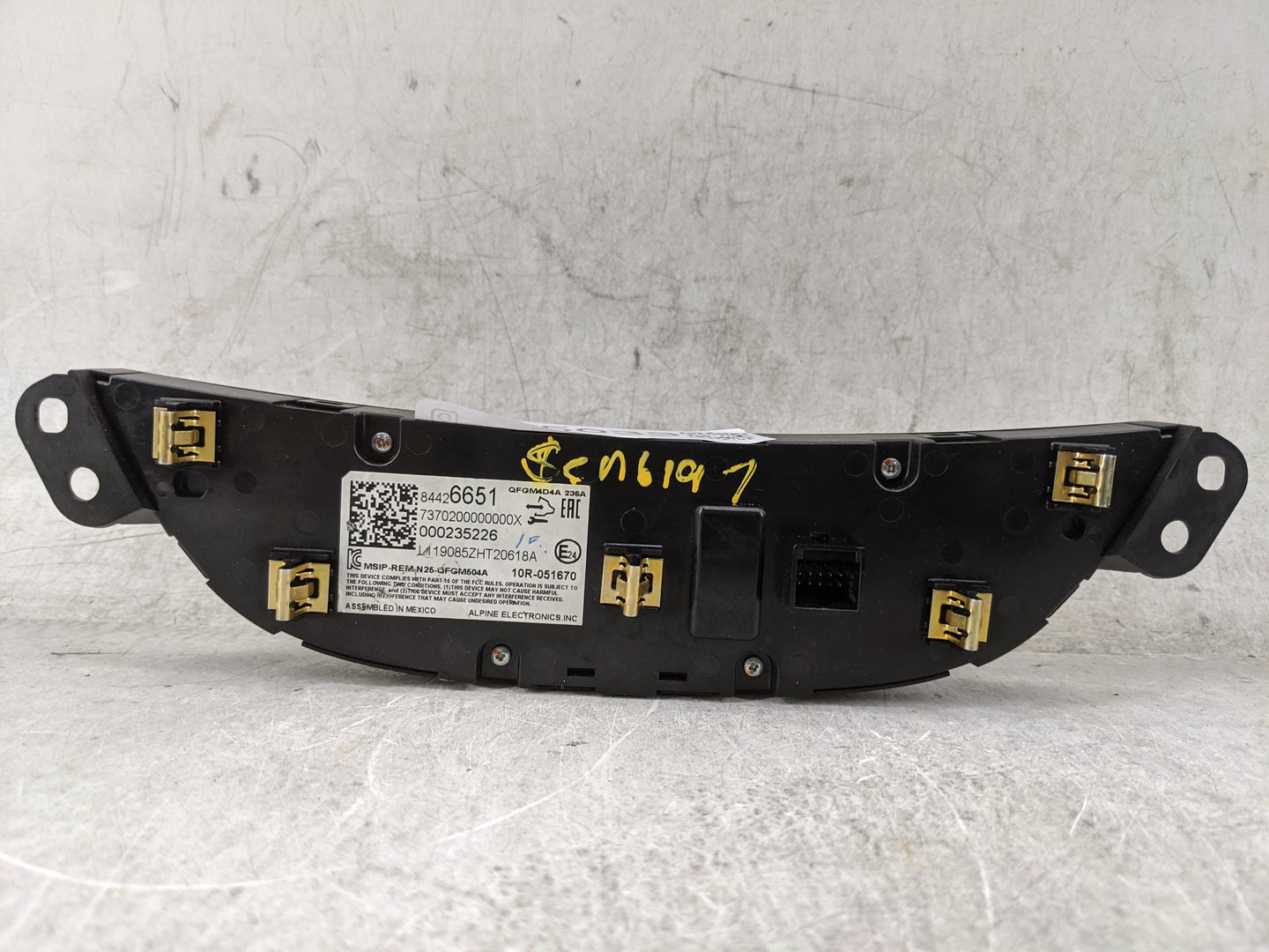 2019-2021 Chevrolet Malibu Climate Control Module Temperature AC/Heater Replacement P/N:84426651 7370200000000X Fits OEM Use