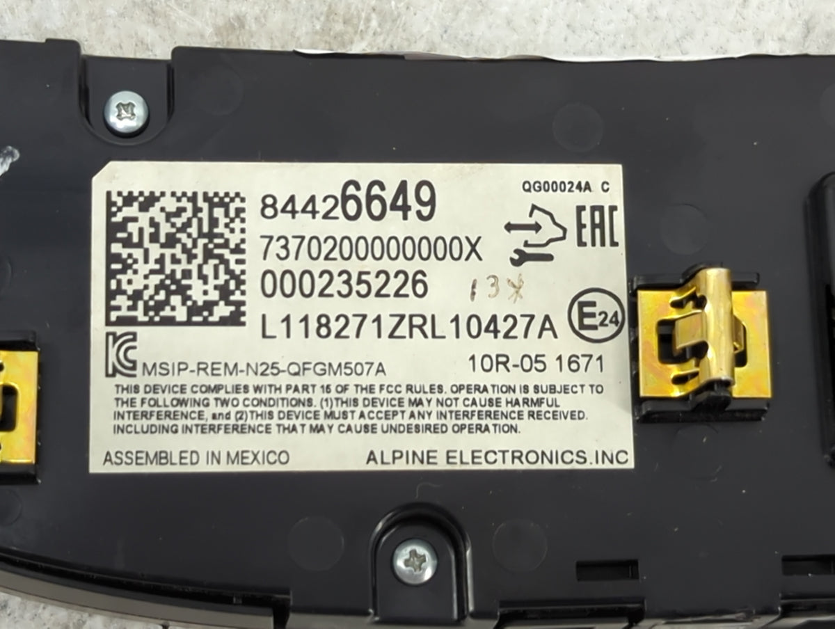 2018-2021 Chevrolet Malibu Climate Control Module Temperature AC/Heater Replacement P/N:84426649 7370200000000X Fits OEM Use