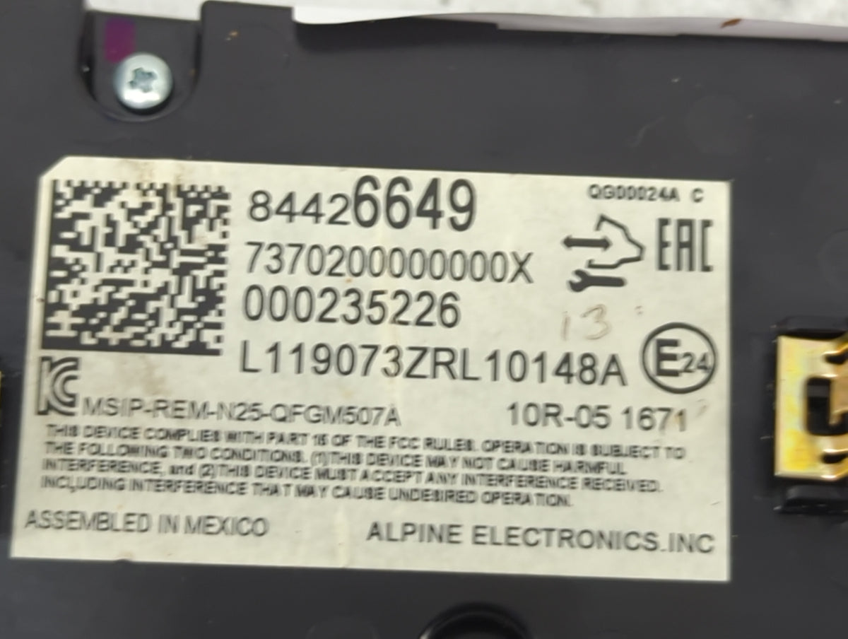 2018-2021 Chevrolet Malibu Climate Control Module Temperature AC/Heater Replacement P/N:84426649 7370200000000X Fits OEM Use