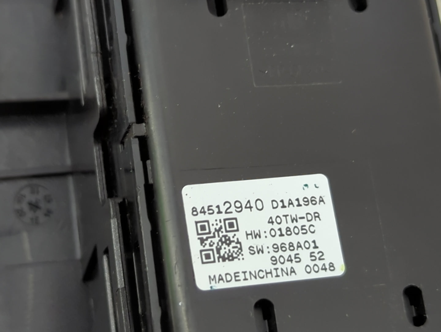 2016-2021 Chevrolet Malibu Master Power Window Switch Replacement Driver Side Left P/N:84512940 D1A196A Fits OEM Used Auto P