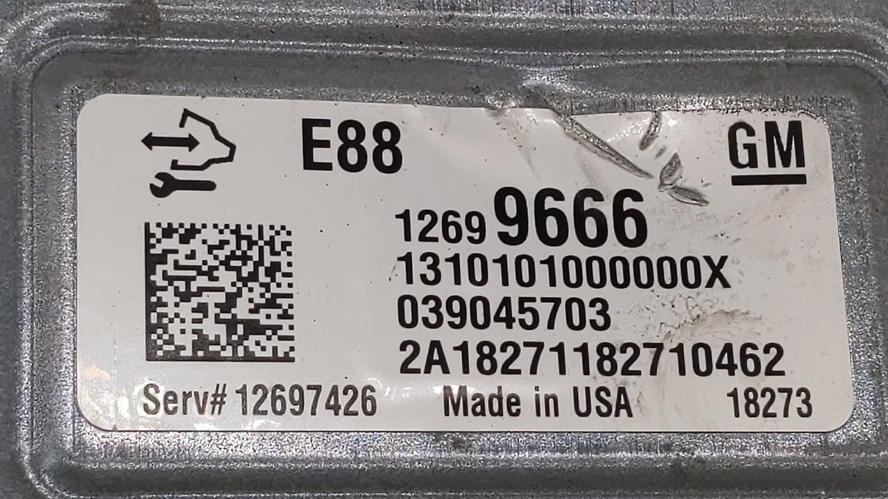 2018-2019 Chevrolet Malibu PCM Engine Control Computer ECU ECM PCU OEM P/N:12680194 12699666, 12697426 Fits Fits 2018 2019 O