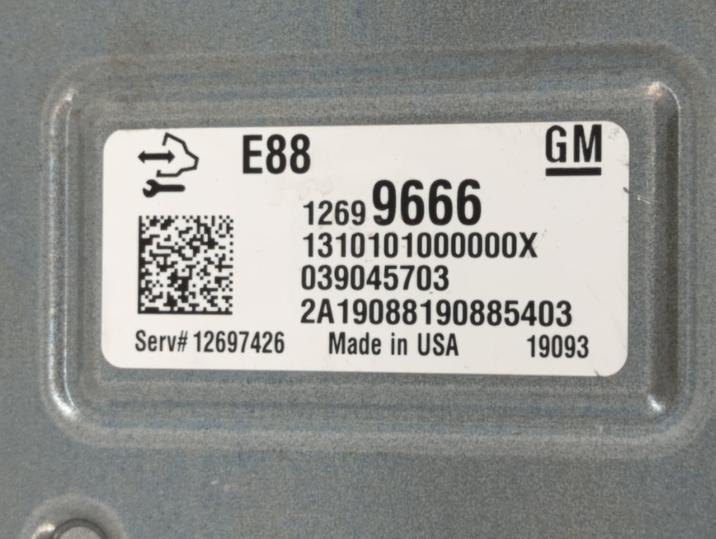 2018-2019 Chevrolet Malibu PCM Engine Control Computer ECU ECM PCU OEM P/N:12699666 12689129, 12694511 Fits Fits 2018 2019 O