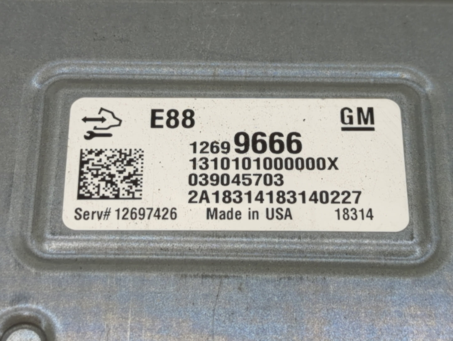 2018-2019 Chevrolet Malibu PCM Engine Control Computer ECU ECM PCU OEM P/N:12680194 12687836, 12691559 Fits Fits 2018 2019 O