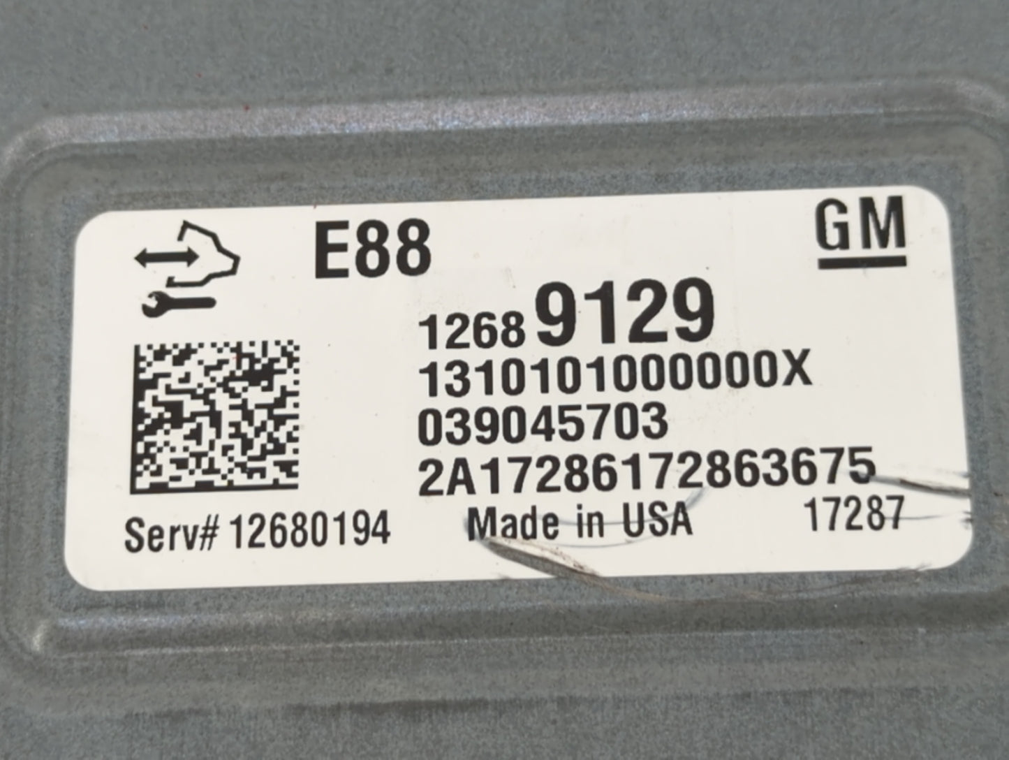 2018-2019 Chevrolet Malibu PCM Engine Control Computer ECU ECM PCU OEM P/N:12689129 12699666, 12697426 Fits Fits 2018 2019 O