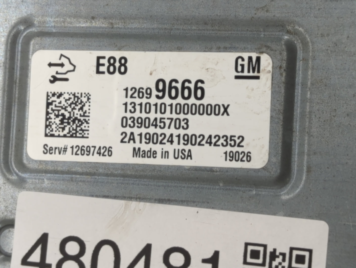 2018-2019 Chevrolet Malibu PCM Engine Control Computer ECU ECM PCU OEM P/N:12699666 12689129, 12697426 Fits Fits 2018 2019 O
