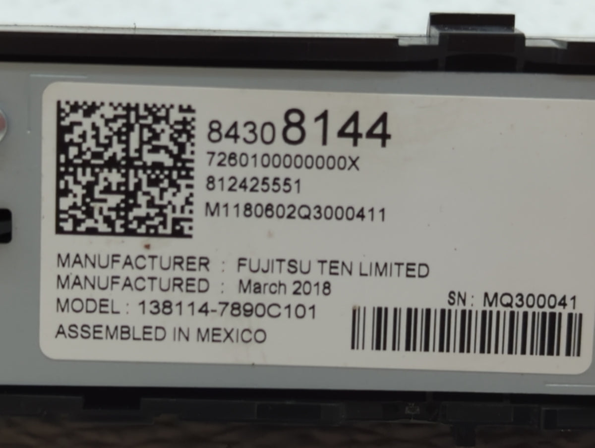 2019-2021 Chevrolet Malibu Am Fm Cd Player Radio Receiver 521706 - Oemusedautoparts1.com