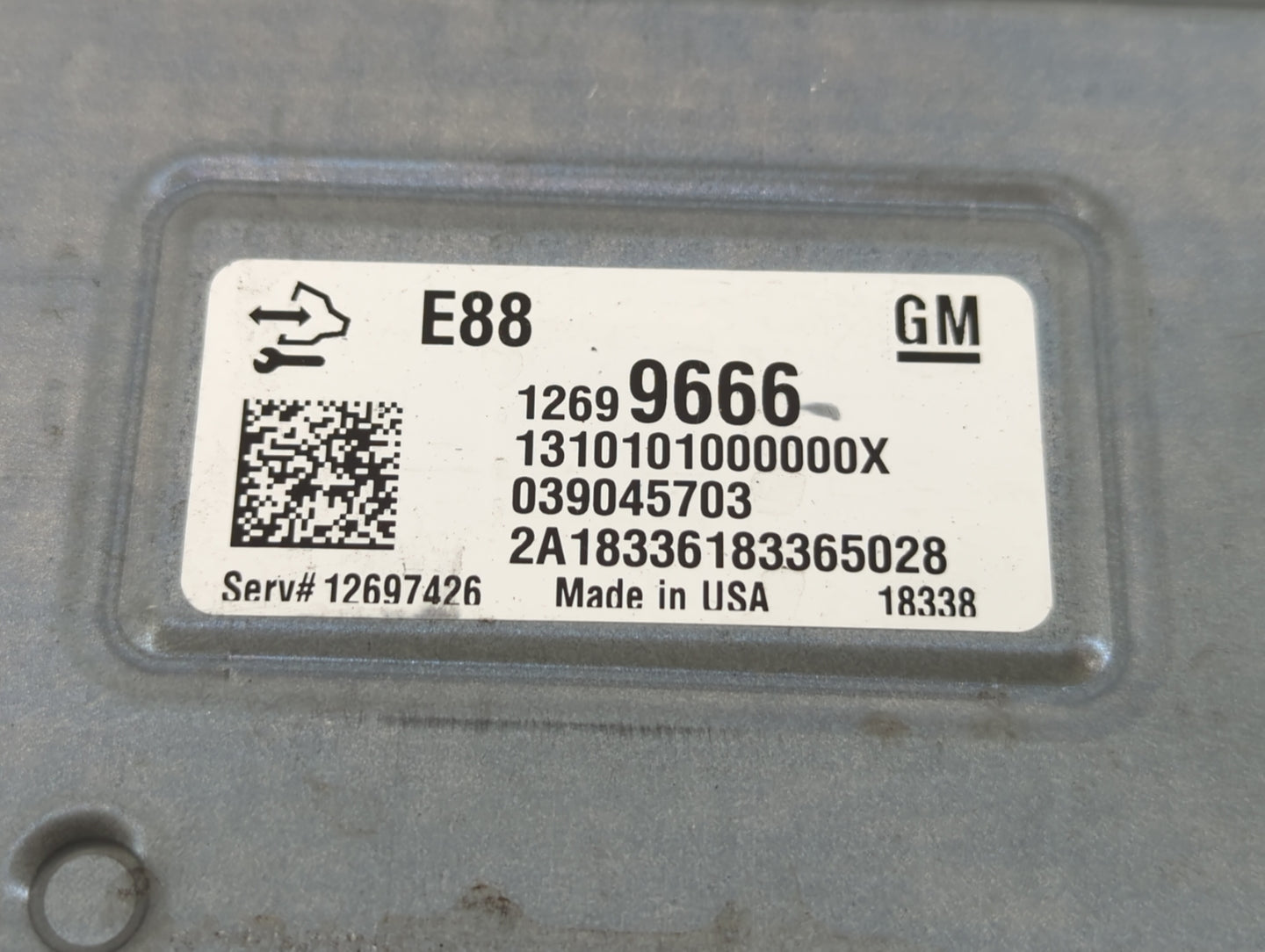 2018-2019 Chevrolet Malibu PCM Engine Control Computer ECU ECM PCU OEM P/N:12699666 Fits Fits 2018 2019 OEM Used Auto Parts 