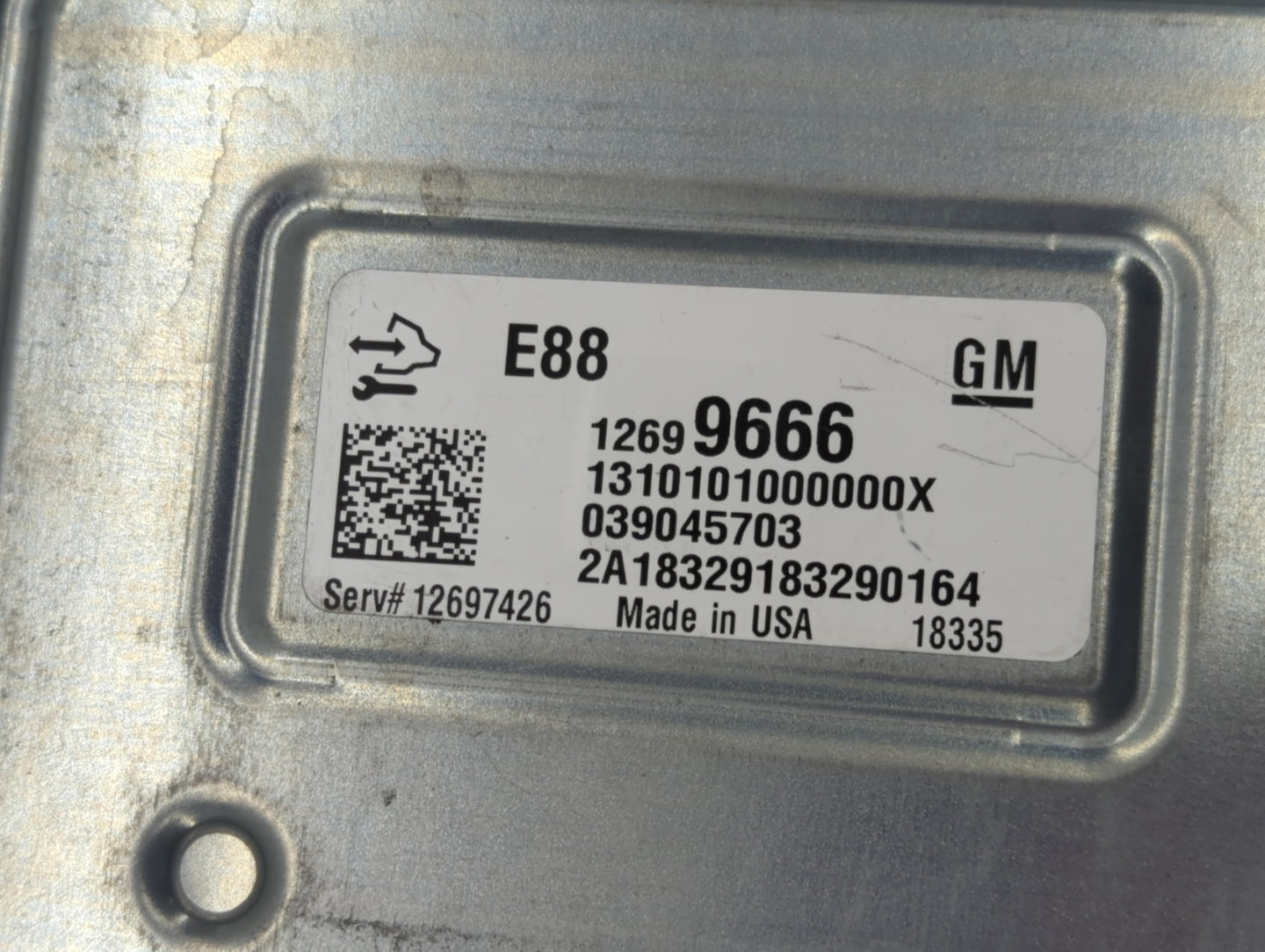 2018-2019 Chevrolet Malibu PCM Engine Control Computer ECU ECM PCU OEM P/N:12699666 Fits Fits 2018 2019 OEM Used Auto Parts 