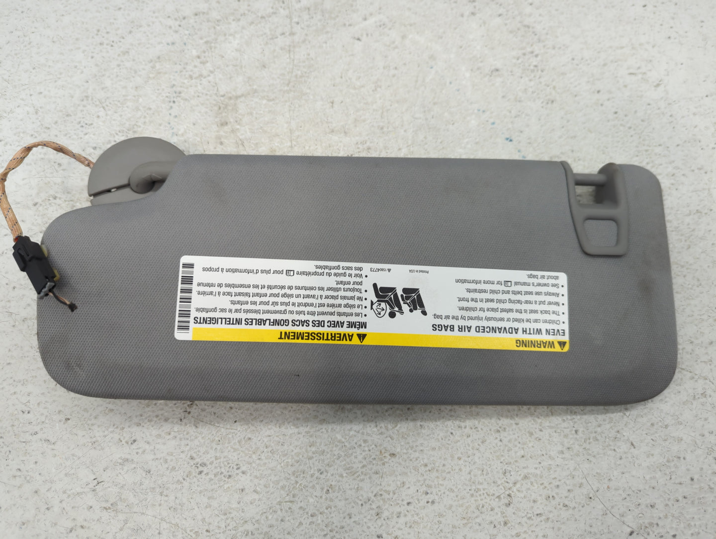 2016-2021 Chevrolet Malibu Sun Visor Shade Replacement Passenger Right Mirror Fits Fits 2016 2017 2018 2019 2020 2021 OEM Us